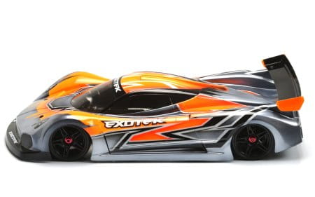 Pzero R 1/10 USGT RACE BODY clear lexan w/ wing
