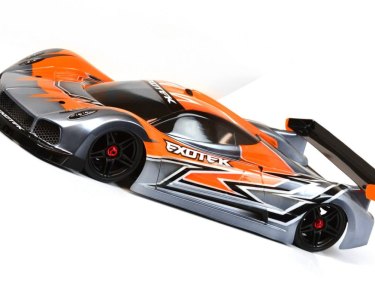 Pzero R 1/10 USGT RACE BODY clear lexan w/ wing EXOTEK Pzero R 1/10 USGT RACE BODY clear lexan w/ wing