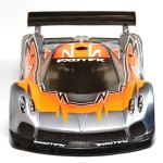 Pzero R 1/10 USGT RACE BODY clear lexan w/ wing