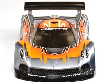 Pzero R 1/10 USGT RACE BODY clear lexan w/ wing