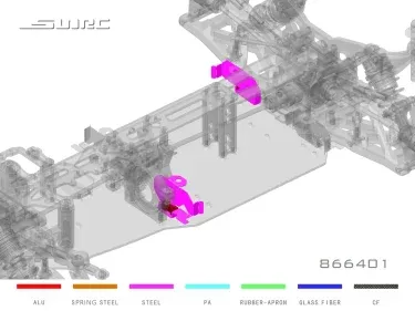 SNRC S86EGT V2 47mm LIGHTWEIGHT QUICK RELEASE BATTERY MOUNTING SNRC 866401