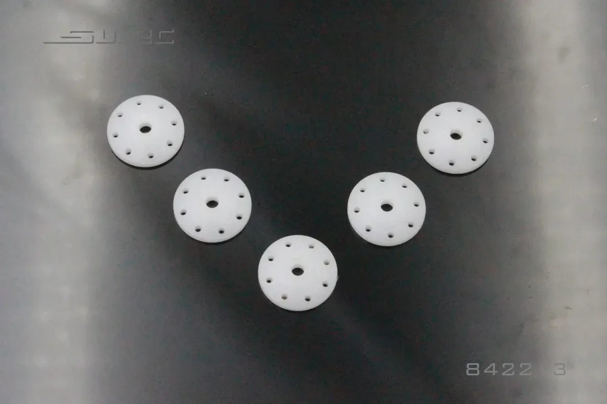 SNRC SHOCK PISTON 1.3mm HOLE (WHITE)