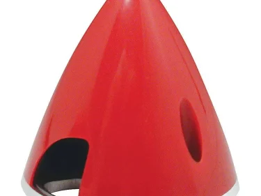 Great Planes Spinner 3" Alloy base Red GPM-Q4776