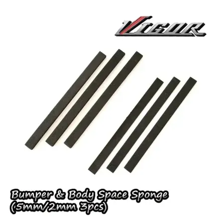 Vigor TA351 Bumper Body Foam Spacer (5mm-2mm 3pcs each)