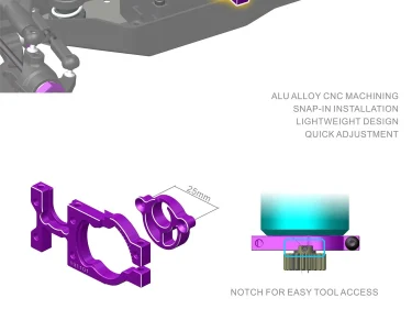 DK7 SHAFT‑DRIVEN ELECTRIC 4WD RALLY CAR CHASSIS - Image 13