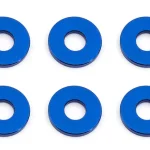 Bulkhead Washers, 7.8x3.0x1.0 mm, blue aluminum